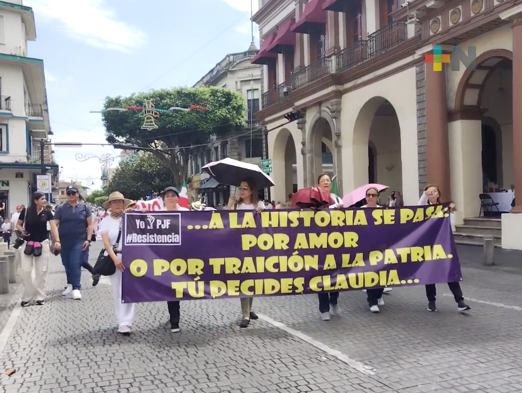 Nueva marcha en Xalapa en protesta por reforma al Poder Judicial